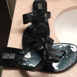 Coach sandals. Black Size 7 1/2
